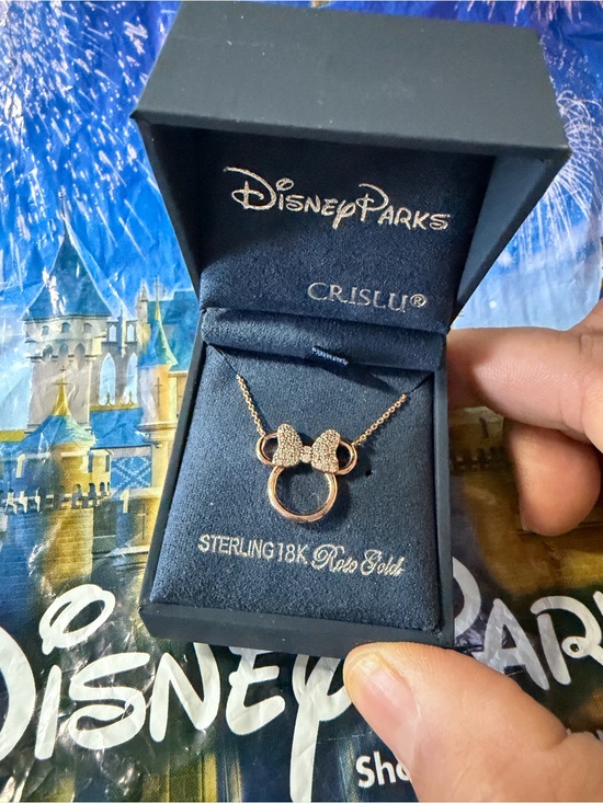 Disney Other - Limited Edition Minnie Disney Parks Rose Gold Mouse Pendant Necklace - CRISLU